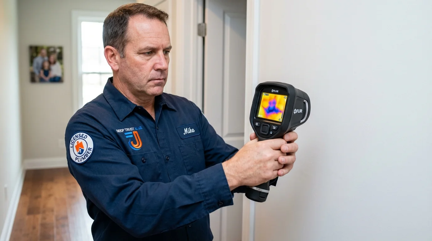 Thermal imaging leak detection by Johns Plumbing LLC in New Holland